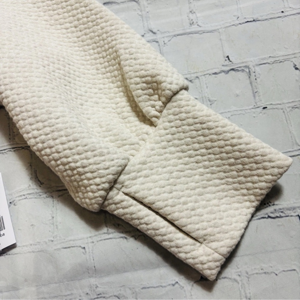 Old Navy Womens Active Dynamic Fleece Popover Quilted Hoodie Cream XL NWT - Picture 8 of 14